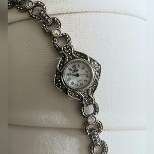 Faberge Vintage Rhinestone Ladies Watch Works! New Battery.